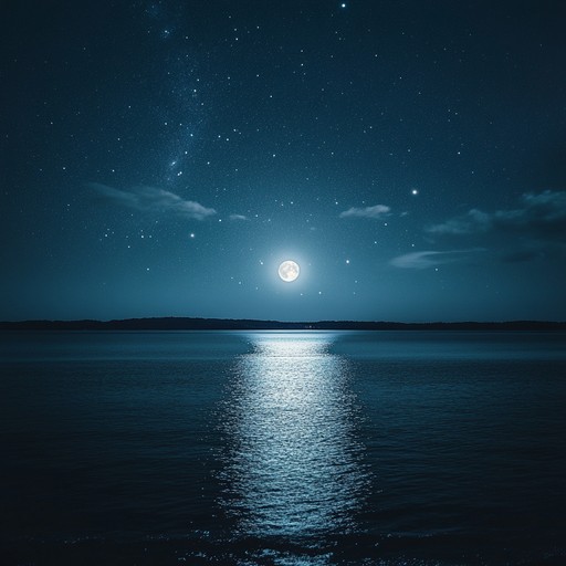 An instrumental k pop piece that captures the tranquility of a peaceful night, with gentle melodies and soothing harmonies resonating like echoes under moonlight