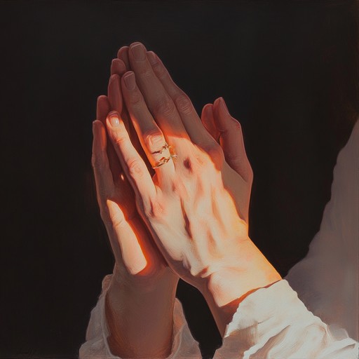 A gospel track with soft piano melodies conveying the gentle embrace of divine love, creating a peaceful and reflective atmosphere