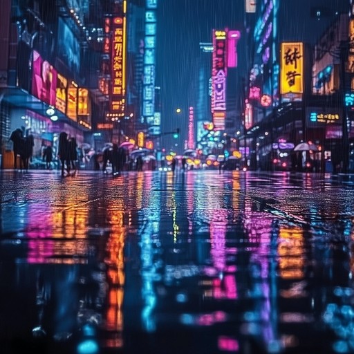 Imagine drifting through the neon lit streets of tokyo, where the soft hum of the city mixes harmoniously with slow, mellow lofi beats, creating an atmosphere of calm and introspection. Perfect for studying or unwinding after a long day.