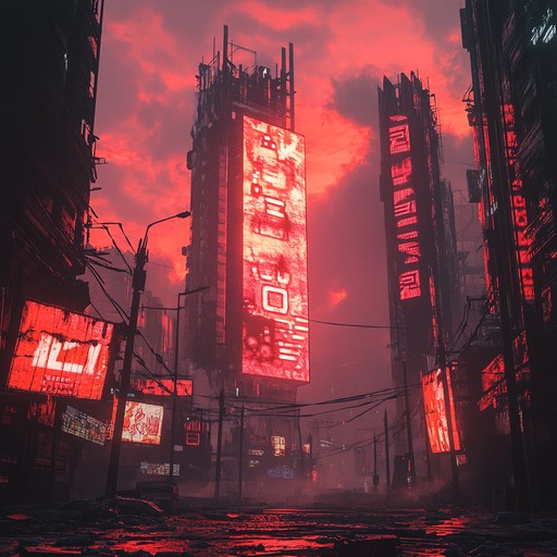 Experience a digital maelstrom with searing synths and thumping basslines, perfectly capturing the intense fury of the cyberpunk universe. Experience a digital maelstrom with searing synths and thumping basslines, perfectly capturing the intense fury of the cyberpunk universe.