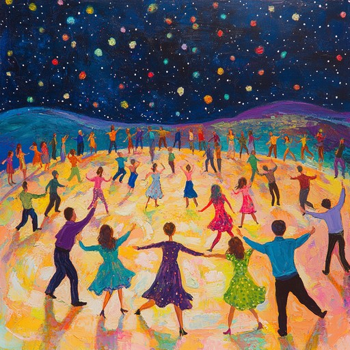 Feel the warmth of a summer night as lively salsa rhythms intertwine with enchanting melodies. This heartwarming composition brings back memories of dancing under the stars, capturing the joy and togetherness of that magical time.