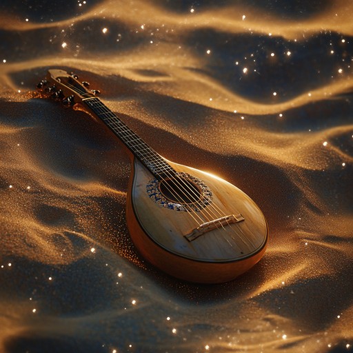 Experience a vibrant instrumental track that combines the soulful sounds of the oud with rhythmic percussion. This uplifting piece captures the spirit of desert nights under the stars, inviting listeners to a joyous celebration of middle eastern culture.