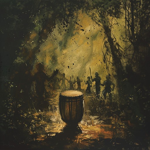 This track weaves deeply somber tones with traditional tribal rhythms, invoking the echoes of ancient earthly rituals. The use of tribal drums creates a rhythmic pulse that anchors the melancholic melodies. The sparse instrumentation and haunting timbres of flutes and chants add layers of depth, reflecting the gravity of ancient ceremonies. Earthy textures and natural ambient sounds further evoke a sense of timelessness and reverence.