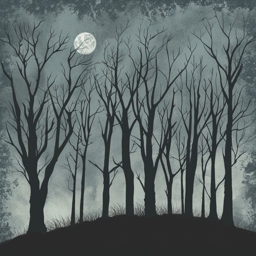 Delve into the melancholic undertones of a german schlager tune that resonates with the eerie soundscape of a dark woodland. The haunting melodies combined with the traditional german musical nuances create an emotionally evocative and chilling atmosphere, perfect for an introspective night.