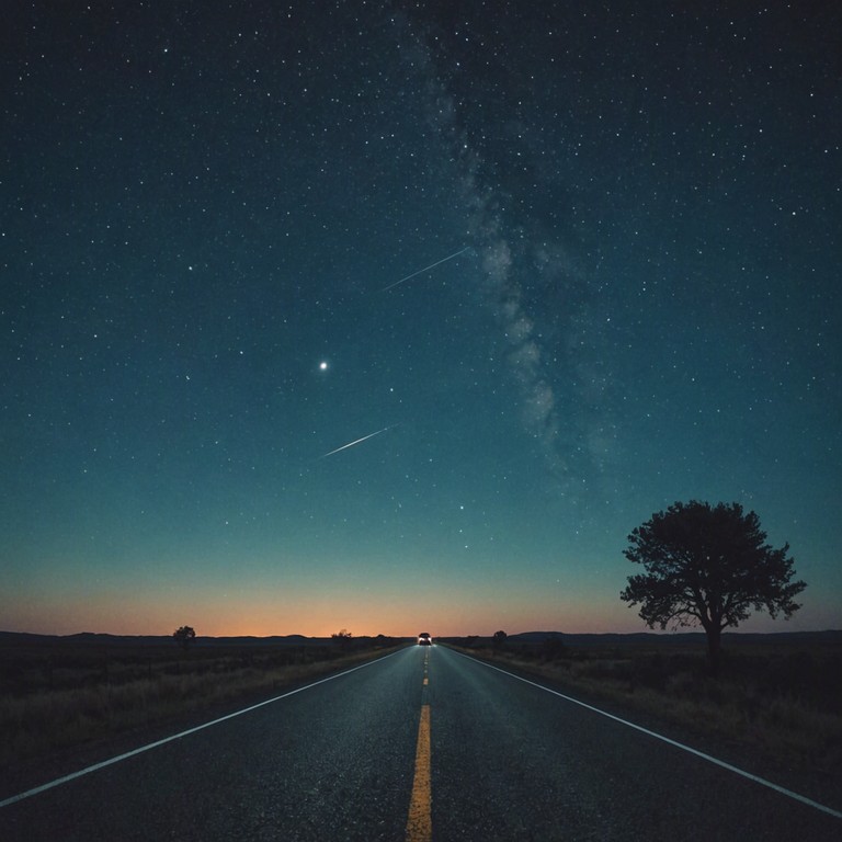 This piece captures the essence of a solitary night drive down an old country road, where the music embodies the anxious thoughts swirling with each turn. A haunting steel guitar carries the melody, creating a palpable sense of loneliness and contemplation amid the vast, open landscapes.