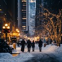 a festive beat echoing through city streets in winter