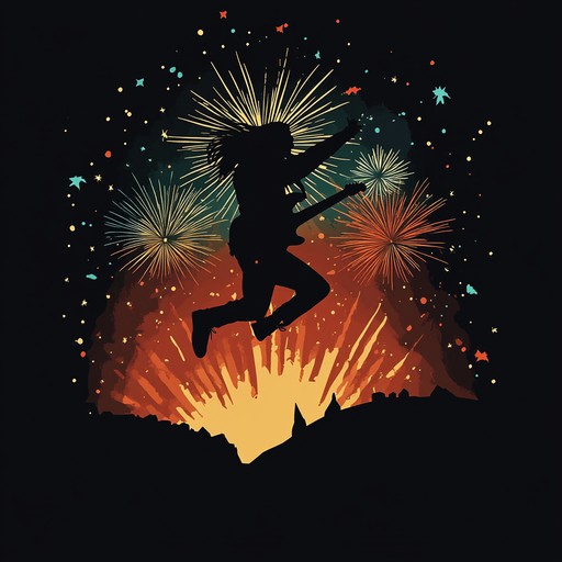 An upbeat track featuring catchy guitar hooks and driving rhythms, encapsulating the festive atmosphere through a fusion of pop and rock elements.