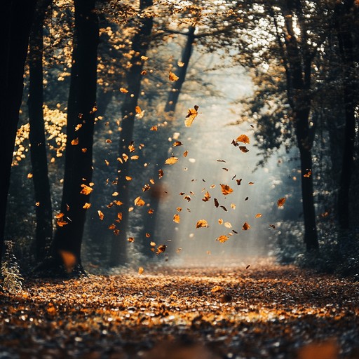 An instrumental solo piano composition that evokes the gentle falling of autumn leaves, symbolizing the passage of time and the cycles of nature through elegant and expressive melodies