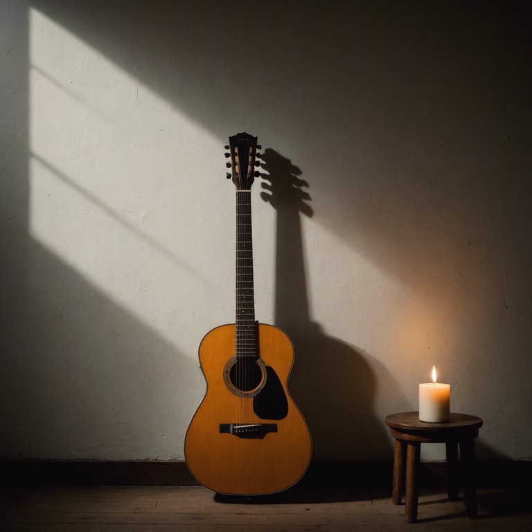 Imagine a piece where each strum of the spanish guitar adds a layer to the profound silence of a peaceful night, turning solitude into a symphony of calm and contemplation. This alternative description dives deeper into the personal experience of tranquility enhanced by the melodious presence of nuanced guitar work.