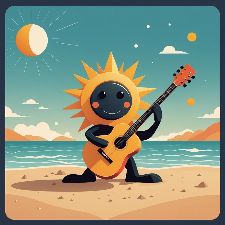 This instrumental track features a captivating guitar melody that intertwines playfully with a groovy bass line, creating an upbeat and sunny atmosphere perfect for a summer day. The music continually builds up, layering light percussion and rhythmic variations that will keep listeners in a cheerful, foot tapping mood.