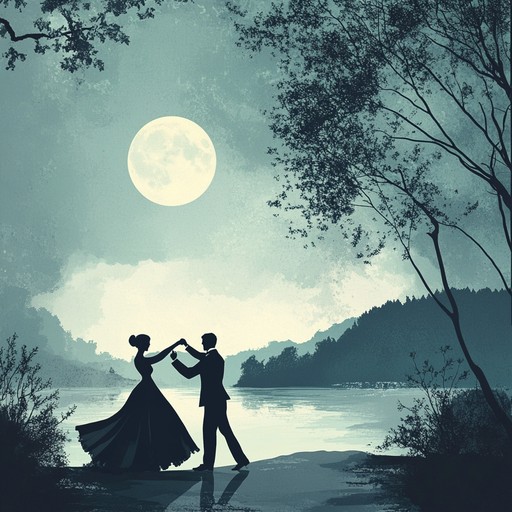 A delicate orchestral piece intertwines tender melodies with lush harmonies, evoking the intimacy of a moonlit embrace