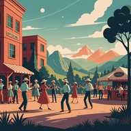 modern cheerful wild west music