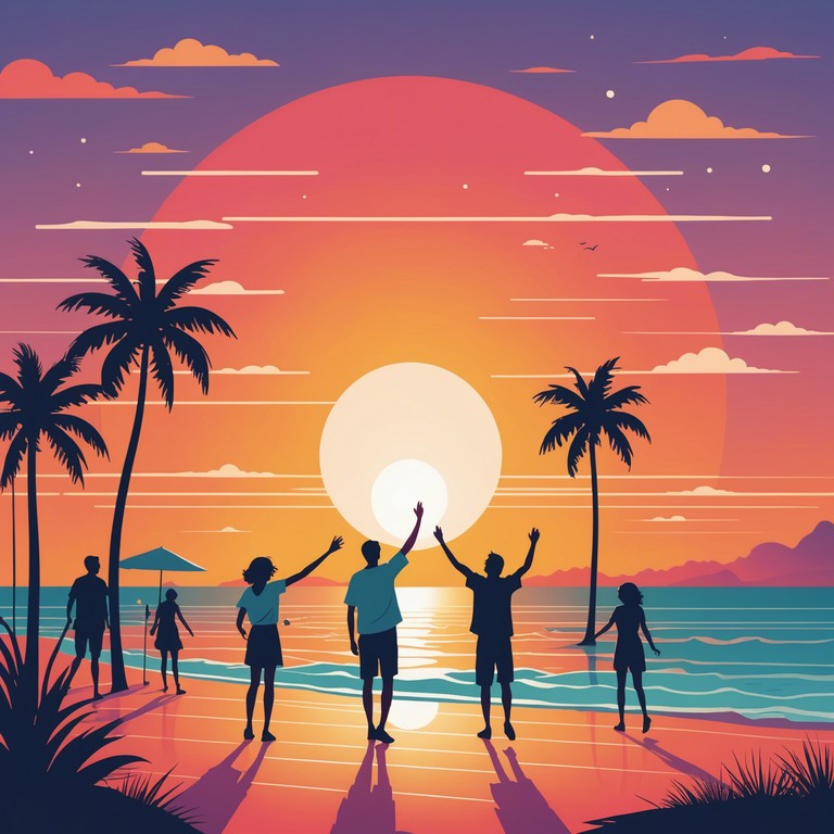 This track evokes the lively spirit of a summer dance hall with a modern twist, incorporating bright brass sounds and compelling mambo rhythms that make you feel both nostalgic and exhilarated. The music paints a picture of sunset gatherings where everyone is swayed by the rhythm of the beats.