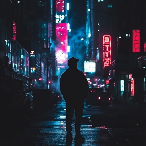 This track features an infectious dance pop rhythm layered with haunting melodies and deep basslines, evoking a mysterious ambiance. Imagine the pulse of city nightlife infused with a sense of foreboding and intrigue, perfect for an evocative night scene.