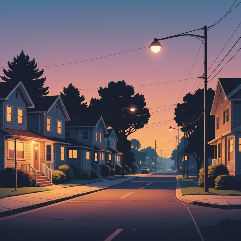 Imagine cruising through the heart of the city as twilight deepens, the glowing signs reflecting softly in the calm night; this track keeps your mind at ease with a gentle phonk rhythm carried by a reverberating electric piano.