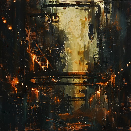 Feel the force of urban decay with pulsating riffs, dark synths, and thunderous basslines. This industrial rock track conveys a dystopian city's chaos and raw power, fueling scenes with intense and mechanical energy.