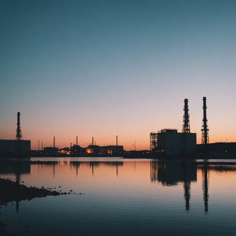 Imagine a soundscape where the tranquility of ambient music meets the abrasive textures of industrial rock, forming an unexpected harmony that invites both relaxation and deep thought. The track marries the gentle strumming of an electric guitar with sporadic bursts of industrial noise, crafting a layered auditory experience.
