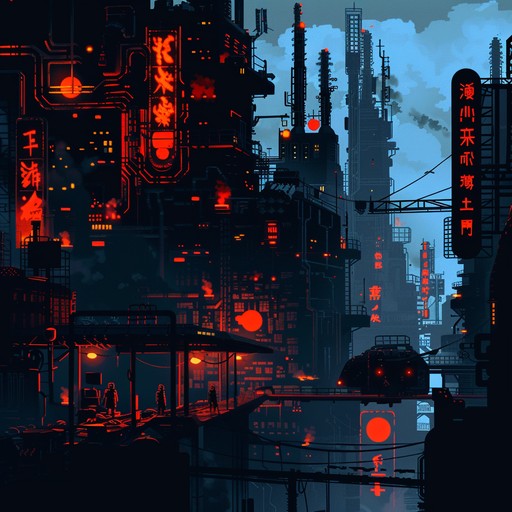 A bizarre journey through a dystopian soundscape, blending dissonant electronic beats with haunting mechanical undertones. This instrumental piece creates an unsettling yet captivating atmosphere, perfect for evoking a sense of industrial eeriness and peculiar surrealism.
