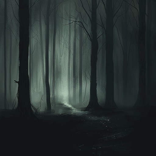A dark and eerie classical symphony characterized by haunting string sections, brooding atmospheres, and an unsettling progression that evokes a sense of foreboding and suspense. The composition builds tension through dissonant harmonies and crescendos, making the listener feel a creeping unease as if something sinister is lurking beneath the surface.