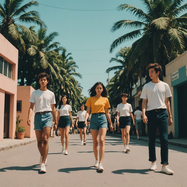 This track combines the energetic rhythm of brazilian samba with playful and vibrant anime music elements. It should exude an uplifting and joyful atmosphere, ideal for scenes of celebration or youthful adventure. The samba's rhythmic beats and the light hearted melodies typical of anime music should weave seamlessly, making it both refreshing and engaging.