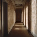 creepy instrumental evoking eerie atmosphere in deserted mansion