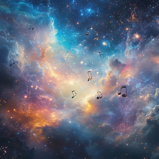 An instrumental track that envelops the listener in tranquil cosmic sounds, intertwining gentle melodies with mesmerizing psychedelic elements to foster peaceful reflection.