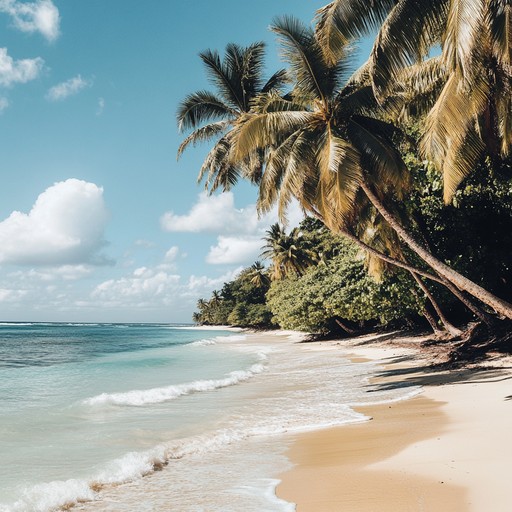 Immerse yourself in a serene tropical dreamscape with enchanting calypso rhythms that transport you to an idyllic island paradise. The soothing steelpan melodies gently glide over calming waves of percussion, creating a blissful and relaxed atmosphere. Perfect for reflecting on dreamy vacations and sunlit beaches.