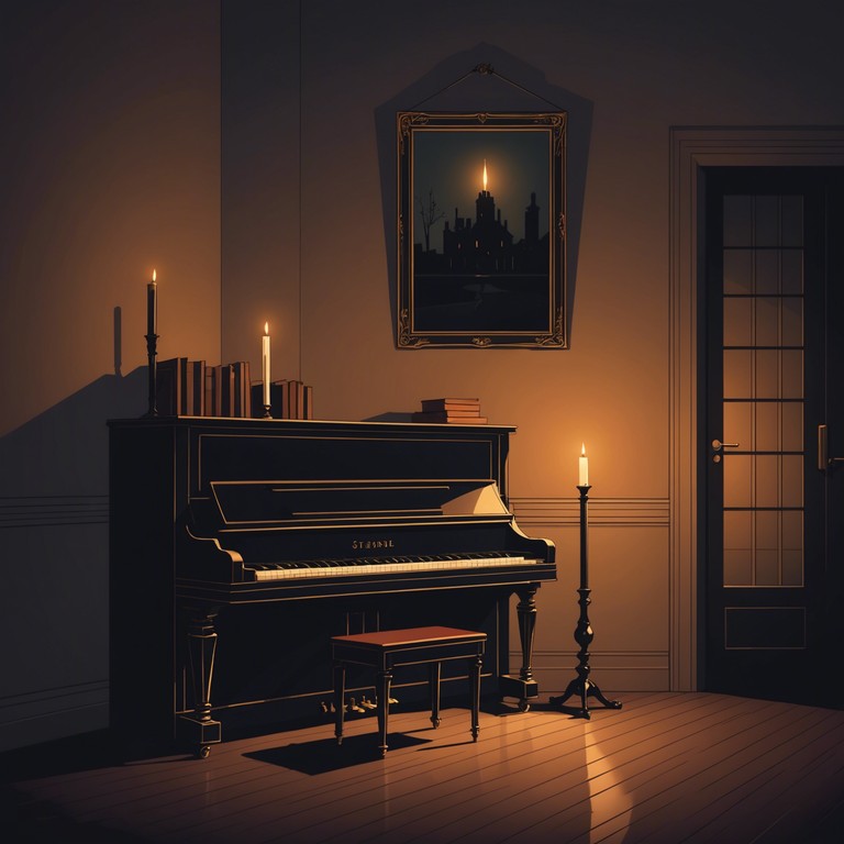 In a haunting blend of history and mystery, the composition unfolds in a dimly lit room, where an aged, but surprisingly tone rich piano narrates tales of ancient times. Through each keystroke, echoes from the past bring forth images of flickering candlelight and fading memories