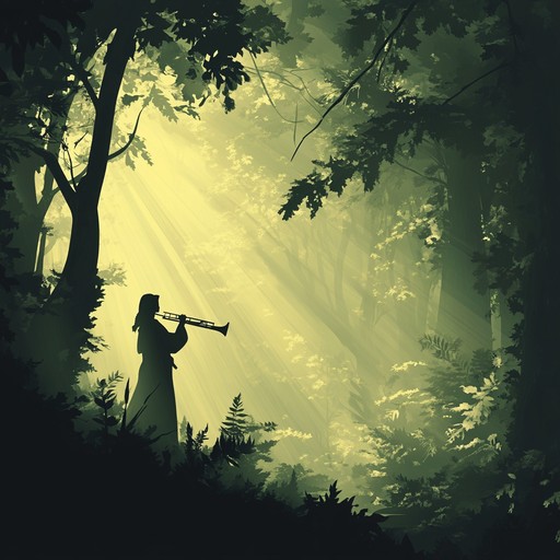 An instrumental piece featuring traditional tribal rhythms and pan flute melodies, creating a serene atmosphere that transports listeners to ancient forests and fosters a deep bond with nature.