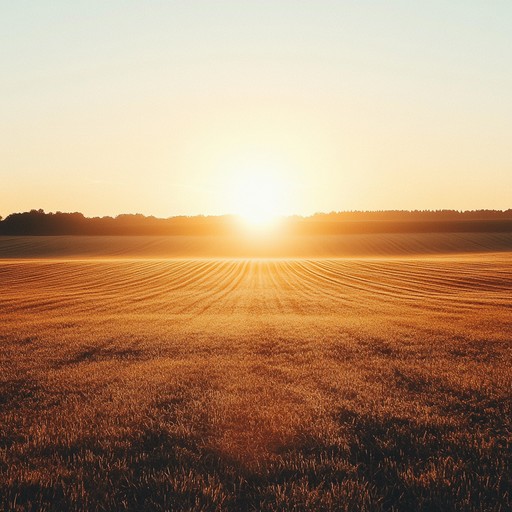 Imagine a quiet evening in the countryside as the sun sets over golden fields. This instrumental country piece uses gentle guitar strumming and soft harmonica tunes to evoke serenity and warmth. It's perfect for unwinding and enjoying the beauty of nature's calm