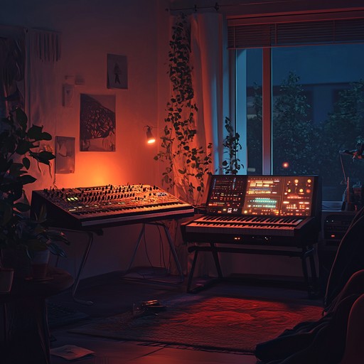 Dive into a gentle electronic soundscape where soft synths and subtle beats create an intimate atmosphere, perfect for a quiet, reflective moment alone or with a loved one. The music flows seamlessly, offering a soothing retreat from the outside world, inviting deep thoughts and emotions.