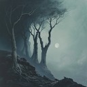 a brooding dark folk with eerie forest sounds