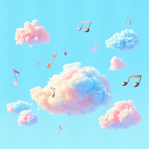 This track is a lighthearted k pop instrumental featuring bright synths and bouncy rhythms that evoke the feeling of floating under cotton candy skies. Cheerful melodies intertwine with upbeat percussion to create a joyful and whimsical atmosphere.