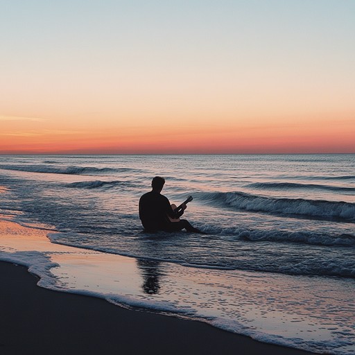 Picture the tranquility of an ocean setting where the sound of waves merges seamlessly with the gentle strumming of an acoustic guitar. This combination is designed to bring peace to your mind and soul.