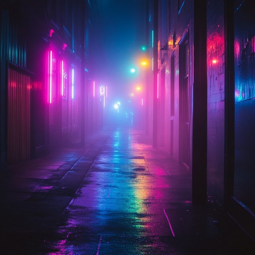 A captivating instrumental blending ethereal synthesizer melodies with the energetic rhythm and bass of uk garage, creating a dreamy, atmospheric urban soundscape that transports the listener to a nocturnal journey through neon lit city streets.