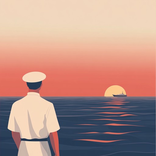 An instrumental piece capturing the deep romantic longing of russian sailors, blending traditional naval melodies with heartfelt orchestration to evoke the vastness of the sea and the yearning for loved ones back home.