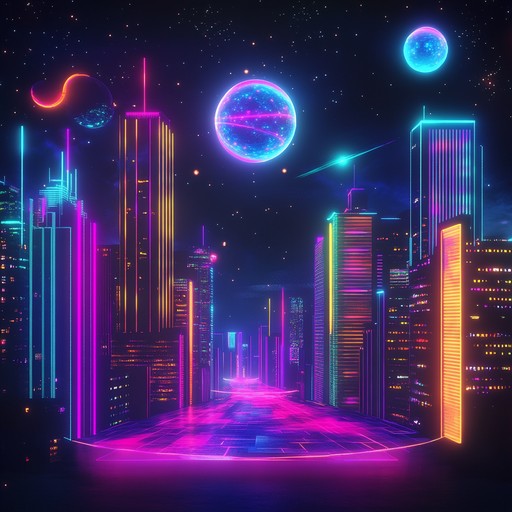 A vibrant fusion of future bass sounds and funky rhythms, this track navigates through cosmic landscapes. The driving bassline, layered with funky guitar riffs and shimmering synth leads, creates a euphoric, dance inducing atmosphere. Ideal for an exhilarating journey through neon lit virtual worlds.