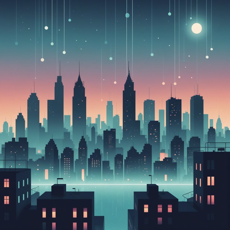 Explore the depths of the night where the urban pulse slows to a serene, almost ghostly drift. Each note from the synthesizer adds to the complex layers of sound, crafting a canvas where the real and surreal merge under the moonlit sky.