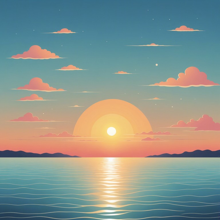 In this track, soft, soothing sounds gradually evolve into a slightly more complex structure, retaining a serene temperament throughout. Utilizing the warm, mellow timbre of the electric piano, the composition takes you on a peaceful journey, akin to watching a sunrise. The progressive elements are introduced subtly, enhancing the mood without overwhelming the listener, making it perfect as a backdrop for reflection or light meditation.