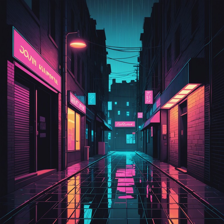 Imagine an urban landscape, drenched in rain, where each droplet carries a weight of brooding emotions, brought out by penetrating beats and a haunting piano backdrop.