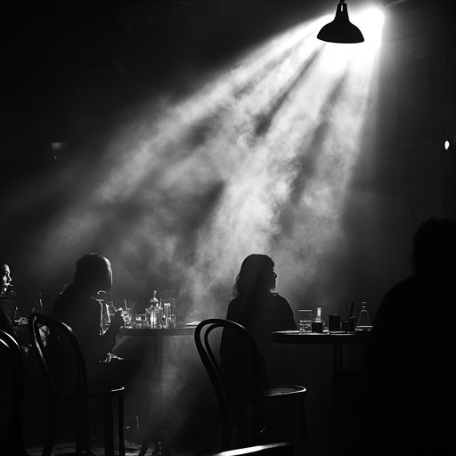 This composition transports you to a smoky parisian cabaret, where passion and drama swirl in the air. The sultry piano melodies are accompanied by the gentle hum of strings, invoking a heart racing tale of love and betrayal. The crescendo of the music mirrors the intensity of intimate whispers in a dimly lit lounge