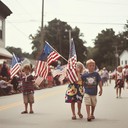 uplifting patriotic melody with joyful and festive rhythms