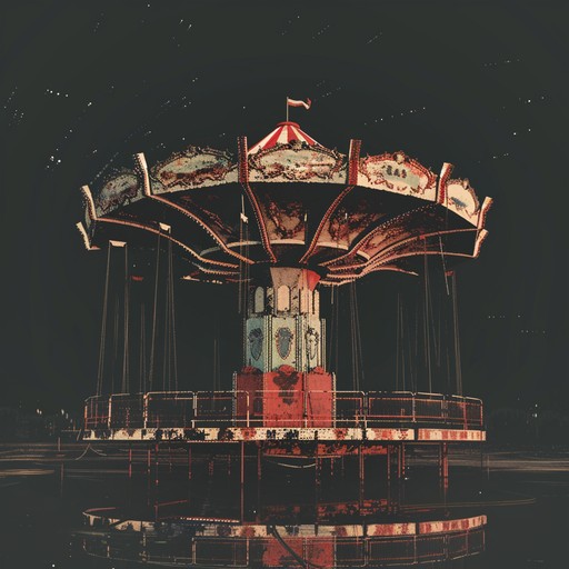 This eerie waltz captures the atmosphere of an abandoned carnival at night, with creepy carousel music, distant laughter, and the creaking of old rides. The melody is played on a detuned piano and a music box, accompanied by ghostly ambient sounds and occasional dissonant notes from a pipe organ. The piece slowly builds in intensity, as if the carnival is coming back to life, before fading away into an unsettling silence.