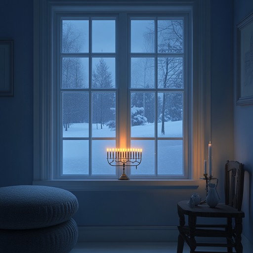 An evocative soundscape that captures the essence of hanukkah through soothing clarinet melodies that mix both old world charm with contemporary calm, illustrating the timeless nature of this cherished holiday.