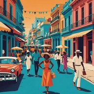 upbeat rhythm evokes sun drenched cuban streets