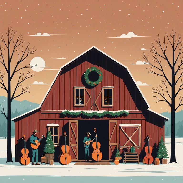 An instrumental track that encapsulates the essence of a joyful, festive season through the lively strings of a bluegrass fiddle, setting the perfect backdrop for holiday cheer and warmth.