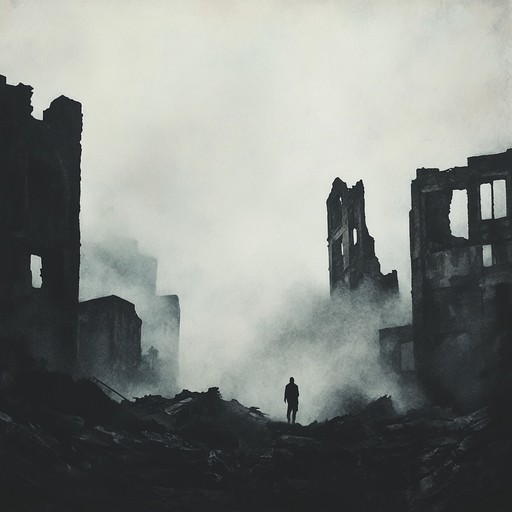 A brooding instrumental metal track that weaves heavy, downtuned guitars with atmospheric textures and relentless drumming, evoking feelings of isolation and inner turmoil.