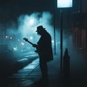 dark, soulful instrumental with a haunting blues vibe