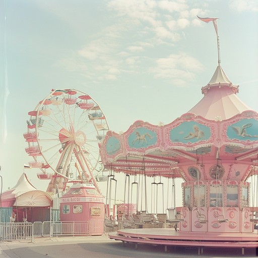 Envision yourself at a seaside carnival, where the warm, tranquil sounds of marimba and light percussion wrap around you like a gentle embrace. This music captures the essence of a relaxing day by the sea, filled with a sense of joyful serenity and playful calm.