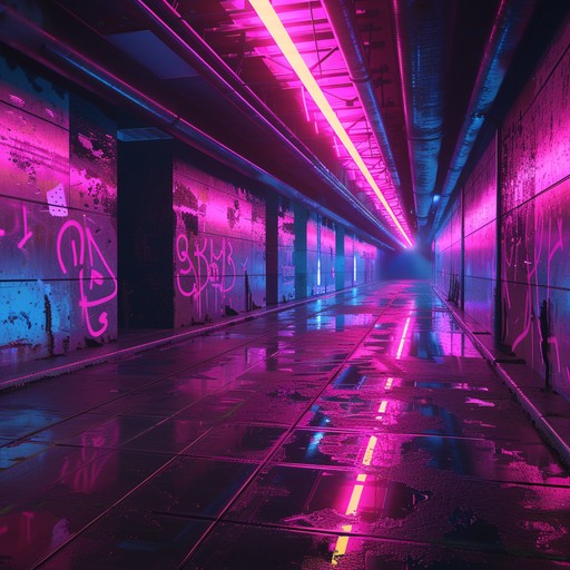 Feel the sonic pulse of a city's underground where synthwave beats encapsulate the raw energy and passionate emotions of its denizens.